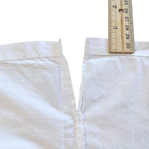 Vtg 60s SHIP 'N SHORE White Floral Embroidered SS Easy Care Blouse Size 42/1X/2X - Picture 5 of 6